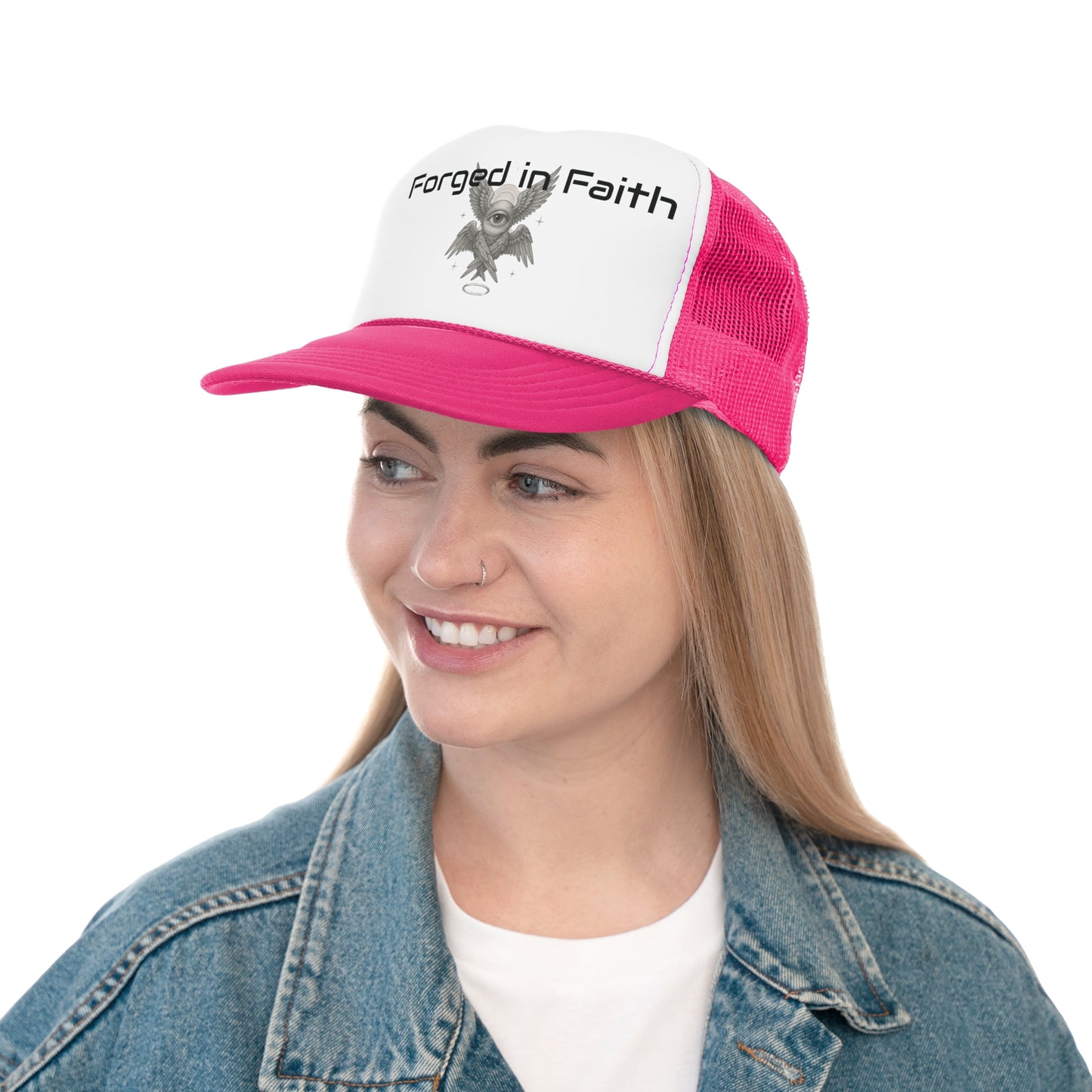 Forged in Faith Trucker Cap - Stylish & Inspirational Headwear
