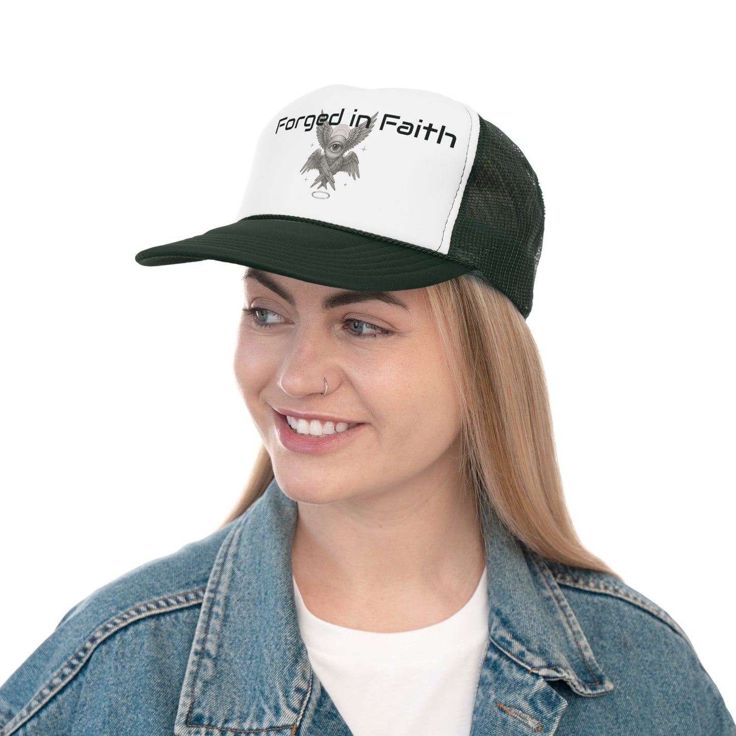 Forged in Faith Trucker Cap - Stylish & Inspirational Headwear