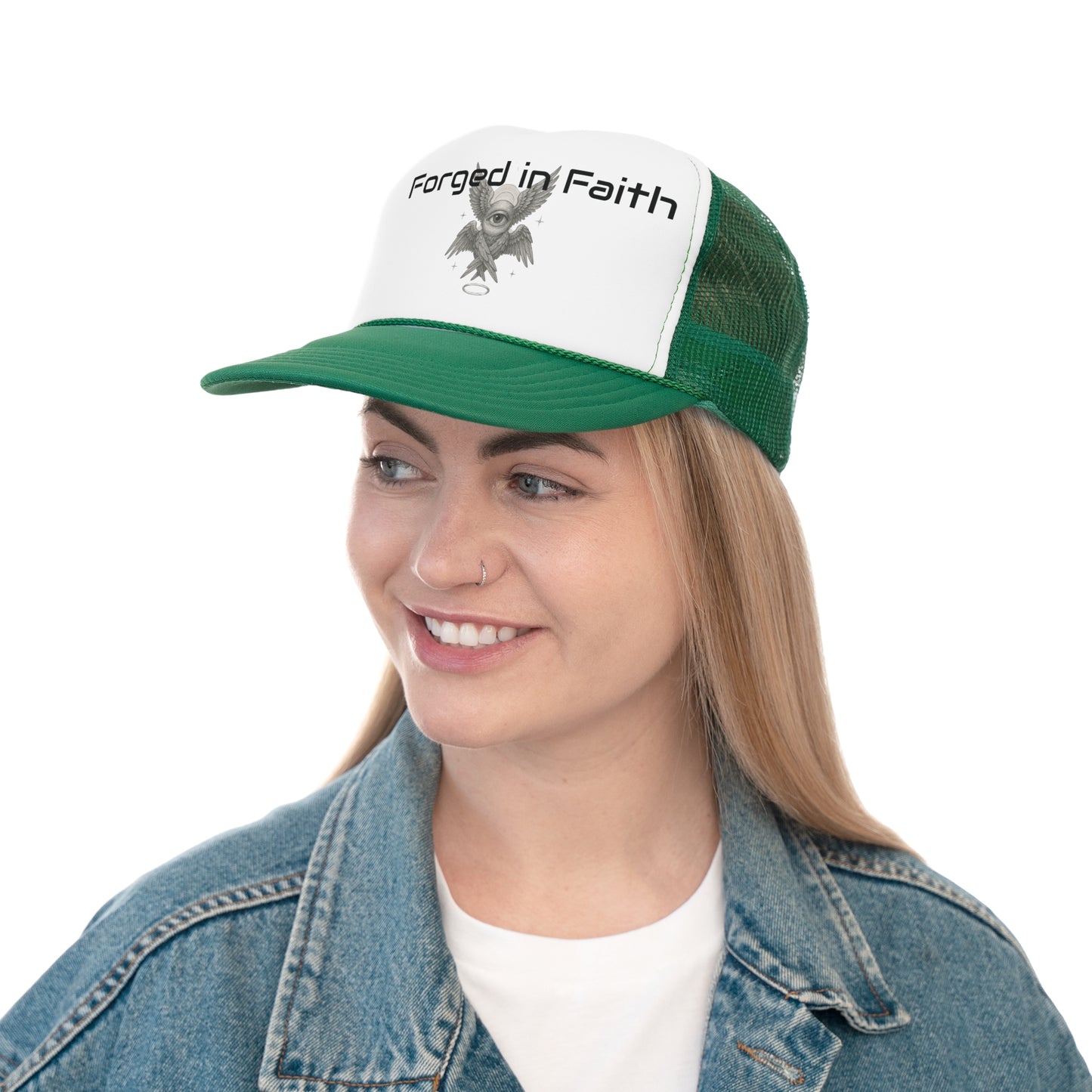 Forged in Faith Trucker Cap - Stylish & Inspirational Headwear