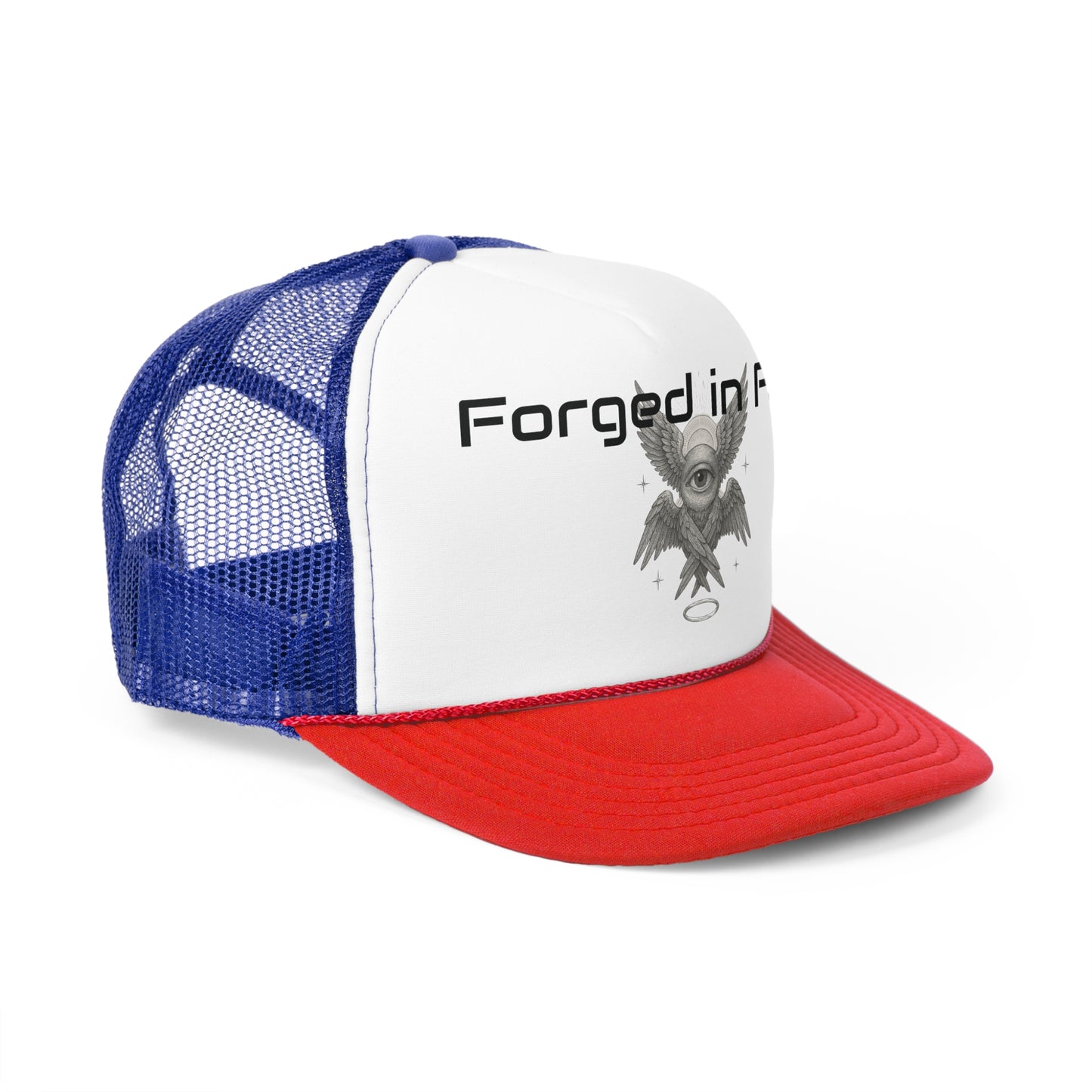 Forged in Faith Trucker Cap - Stylish & Inspirational Headwear