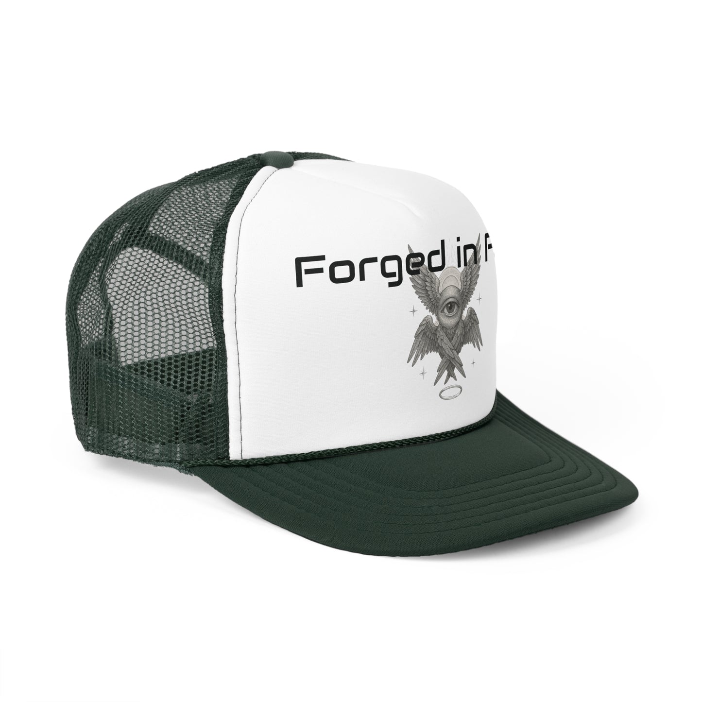 Forged in Faith Trucker Cap - Stylish & Inspirational Headwear