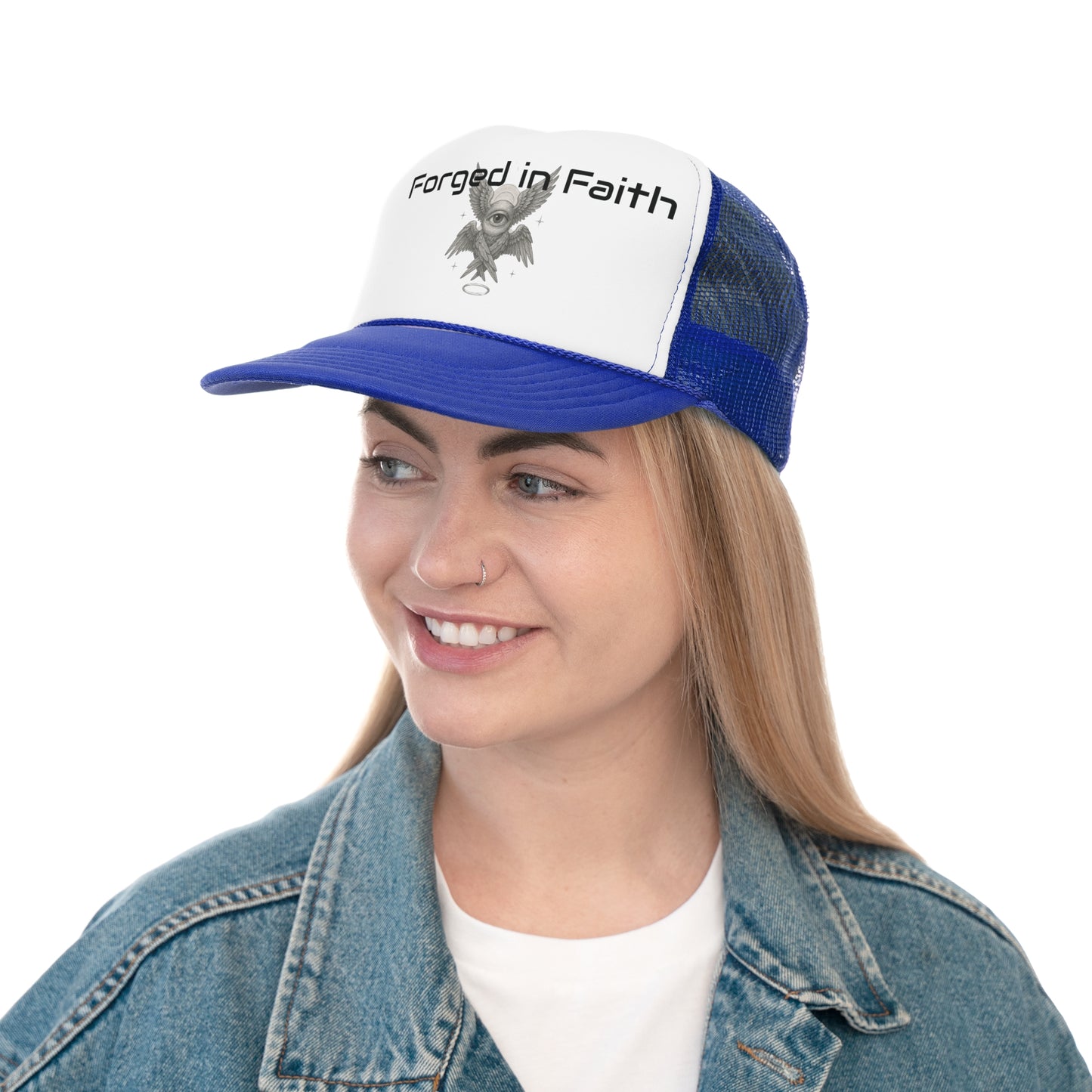 Forged in Faith Trucker Cap - Stylish & Inspirational Headwear