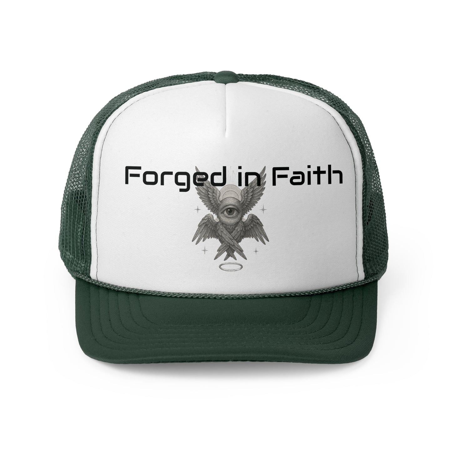 Forged in Faith Trucker Cap - Stylish & Inspirational Headwear