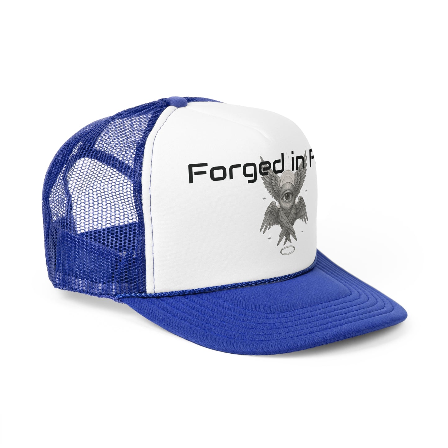 Forged in Faith Trucker Cap - Stylish & Inspirational Headwear