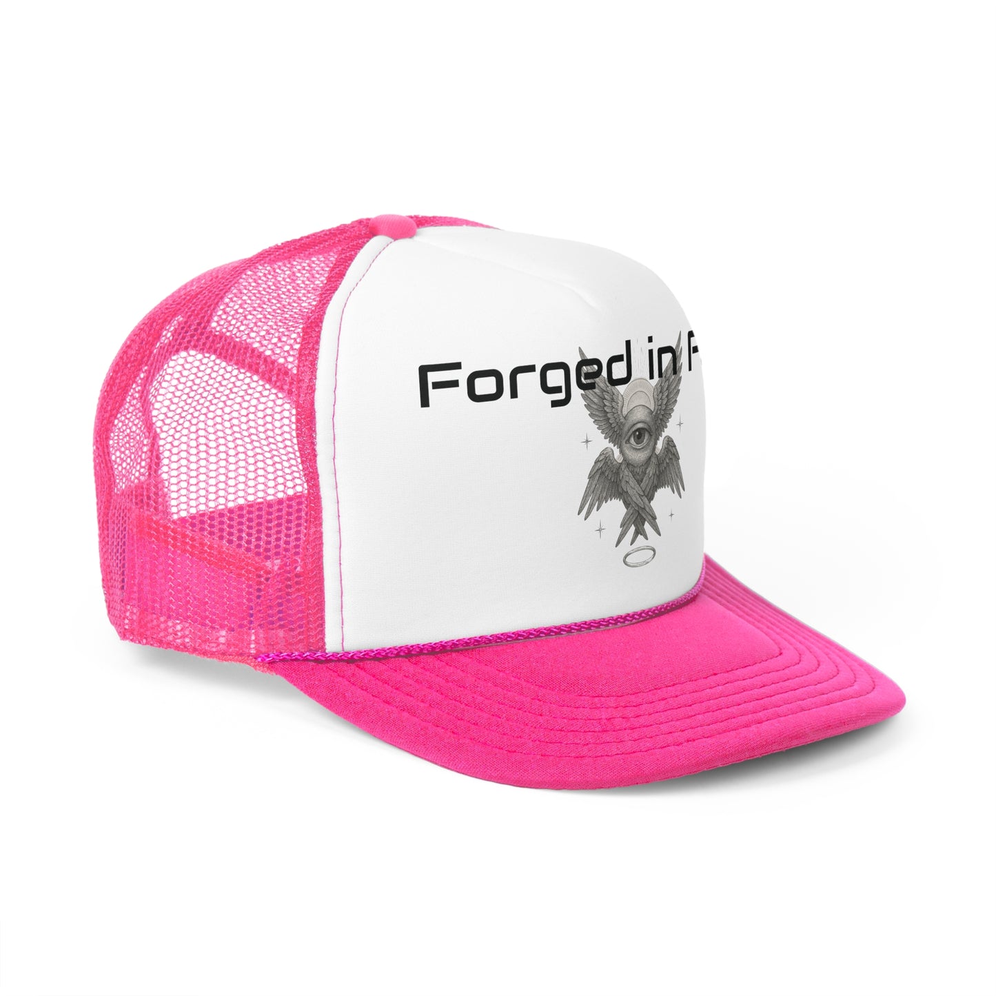 Forged in Faith Trucker Cap - Stylish & Inspirational Headwear
