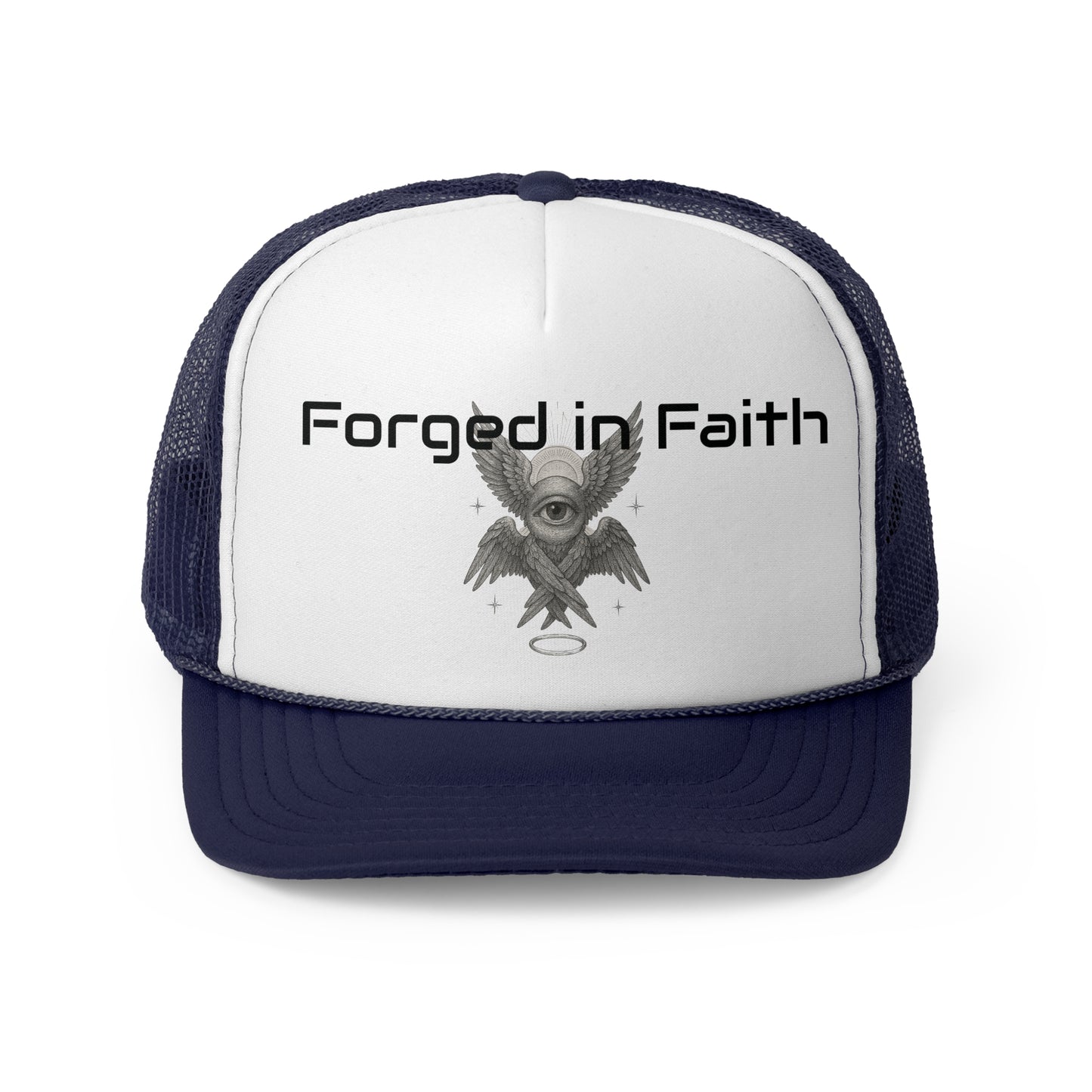 Forged in Faith Trucker Cap - Stylish & Inspirational Headwear