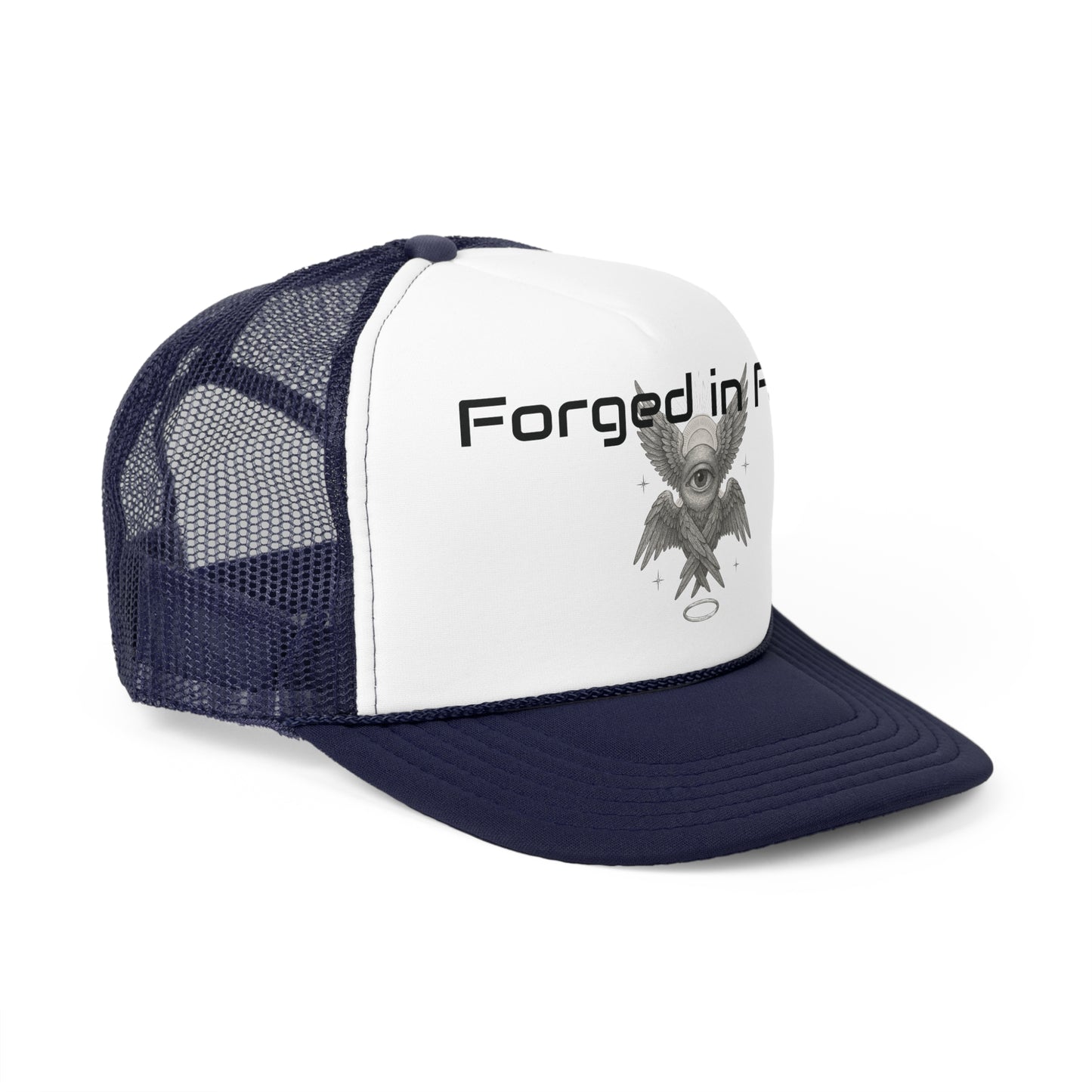 Forged in Faith Trucker Cap - Stylish & Inspirational Headwear