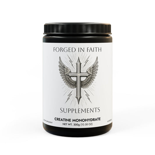 Forged in Faith: Creatine Monohydrate Supplement (300g, 10.58oz)